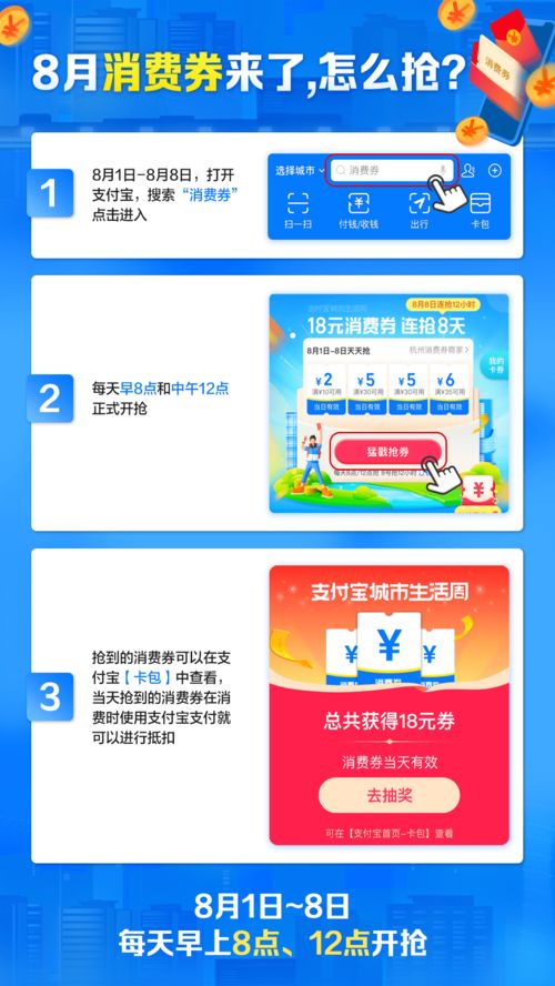 支付寶8月掃碼搶消費(fèi)券，歡迎您積極參與——智慧生活從掃碼支付盒子開(kāi)始